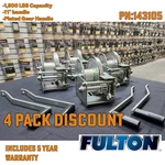 (4) Pack Fulton Trailer Brake Winches 1500 Lbs Deluxe-5 Year Warranty. Fixed Price $1056.99.