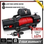 X-bull Electric Winch 14500lbs 12v Synthetic Rope Wireless Trailer Truck 4. Fixed Price $399.90.