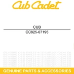 Cub Cadet 925-07195 Main Wiring Harness Challenger 4x4 400 725-07195. Fixed Price $294.23.