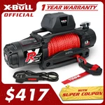 X-bull 13000lb Electric Winch 12v Synthetic Rope Truck Towing Trailer Off-road. Fixed Price $439.90.