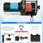 Eccpp 3000lbs Electric Winch Synthetic Rope Truck Trailer Towing Off Road 4wd. Fixed Price $102.98.