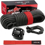 Autodunk Synthetic Winch Rope - 1/4 X 50ft 10,000lbs Line With Protecti.... Fixed Price $50.18.