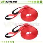 For Pair 17500lbs 3" Tow Strap 65ft Winch Sling Off-road Atv Snatch Vehicle. Fixed Price $69.99.