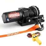 Vevor 2500 Lbs Electric Winch Atv Utv 12v Synthetic Rope Wired Remote Control. Fixed Price $76.90.
