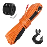 Ucreative 1/4 Inch X 50 Feet Synthetic Winch Rope 10,000lbs Line Cable With H.... Fixed Price $33.11.