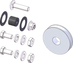 Kfi Products - P800280-r Manual Lift Pulley. Fixed Price $19.75.