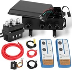 12v 500a Winch Solenoid Contactor Relay+box+remote+wiring Kit, Black. Fixed Price $119.52.