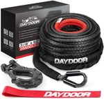 Daydoor Synthetic Winch Rope, 3/8 Inch X 92ft 25,500 Lbs Line.... Fixed Price $97.33.