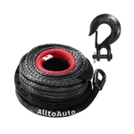 Winch Rope With Hook, 3/8" X 100'-27,500lbs Dyneema Synthetic Line.... Fixed Price $66.23.