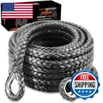 Yunpeak 50ft Synthetic Winch Rope 3/8'' 27000lbs Off Road Vehicle Atv Utv Suv Je. Fixed Price $80.40.