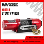Stealth 4,500lb 12v Electric Winch - Synthetic Rope For Car Trailer Atv Utv. Fixed Price $199.99.