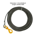 7/16in*100ft Steel Winch Cable Wire Rope Swivel Self-locking Hook 2469.18 Lbs. Fixed Price $102.07.
