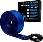 Boat Winch Strap With Hook (2" X 20ft) - 18,000lb Break Strength, Heavy Duty Rep. Fixed Price $48.86.