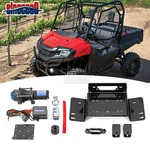 Utv 4500lb 12v Electric Winch Mount Kit For Honda Pioneer 700/700-4 2014-2026. Fixed Price $249.99.