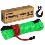 Stegodon Synthetic Recovery Rope Winch Line Fit 10000lbs 1/4''x50' Cable Green. Fixed Price $49.90.