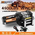 Mnemosyne Electric Winch 4500lb 12v Steel Cable Trailer Towing Remote Atv Utv. Fixed Price $109.90.