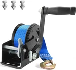 Boat Trailer Winch 1600lbs Hand With 26ft Blue Strap, 4:1 Gear Po.... Fixed Price $53.95.