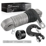 Nilight Synthetic Winch Rope Kit 3/16 Inch X 50 Feet 6000 Lbs Cable Line Protect. Fixed Price $36.66.