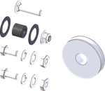 Kfi - Manual Lift Pulley P800280-r. Fixed Price $27.99.