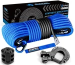 Synthetic Winch Rope Kit, 3/16" X 50ft 8500lbs Blue Cable With Protecti.... Fixed Price $47.22.