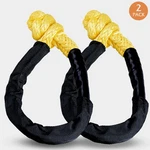 2pcs 1/2" Soft Shackle Rope Synthetic Tow Recovery Strap 38000lb Breaking Yellow. Fixed Price $19.98.