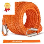 Aomifunny Synthetic Winch Rope Extension, 3/8inch X 50ft 26500 50ft, Orange. Fixed Price $56.98.