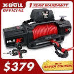 X-bull Electric Winch 14500lb Synthetic Rope Jeep Truck Wirelessremote 4wd. Fixed Price $399.90.
