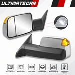 Chrome Power Heated Tow Mirrors W/ Temp Sensor For 2009-2018 Ram 1500 2500 3500. Fixed Price $128.79.