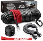Daydoor Synthetic Winch Rope, 1/4 Inch X 50ft 10,000lbs Line, Wi. Fixed Price $63.96.