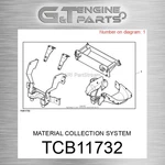 Tcb11732 Material Collection System Fits John Deere (surplus Open Box). Fixed Price $429.31.