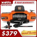 X-bull Jeep Winch 14500lb 12v12k Synthetic Rope Truck Trailer Electric 4wd. Fixed Price $399.90.