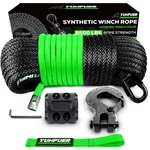 Yunfuer Synthetic Winch Rope Cable Kit, 3/16" X 50ft 8500lbs Black Wi. Fixed Price $54.55.