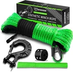Synthetic Winch Rope Kit - 1/4'' X 50' With 10000 Lbs Strength Protective Sleeve. Fixed Price $35.65.