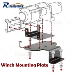 Front Winch Mount Plate For Yamaha Rhino 450/660/700 Fit 4.875'' Roller Fairlead. Fixed Price $33.99.