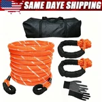 1"x30'kinetic Recovery Tow Rope Offroad Snatch Strap W/2 Shackles Rings. Fixed Price $65.69.