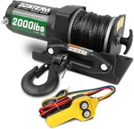 2000lb Atv Winch Electric 12v,with Synthetic Rope, Rv 2000lbs-nb, Black. Fixed Price $113.45.