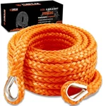 Yunpeak Winch Rope Extension, 3/8'' X 50ft 3/8-orange-27000lbs, Orange. Fixed Price $54.90.