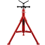 Uimoso V-head Pipe Stand Folding 24"-42" Height 1/8"-12" 2500lb Steel. Fixed Price $52.99.