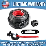 3/8" X 100' Synthetic Winch Line Cable Rope With Sleeve + Hook For Atv Utv. Fixed Price $90.99.