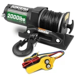 2000lb Atv Winch Electric 12v,with Synthetic Rope, Rv Waterproof Towing Winch.... Fixed Price $99.12.