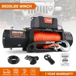 Electric Winch 9500lbs 12v Synthetic Rope Towing Truck Trailer Jeep 4x4. Fixed Price $329.90.