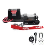 Warn 92000 2000 Dc 12v Electric Utility Winch With Steel Cable. Fixed Price $115.49.