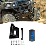 Winch Mounting Plate+winch Rocker Switch For Kawasaki Mule Pro Fxt Dxt Fx Dx. Fixed Price $59.99.