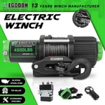 Stegodon Electric Winch 4500lbs 12v Synthetic Rope Wireless Remote Atv/utv 4wd. Fixed Price $169.90.