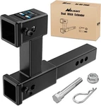 Nilight Dual Hitch Extension With Bolt Nut Kit Fits 2" Extender. Fixed Price $65.58.