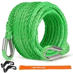 Aomifunny Synthetic Winch Rope Extension, 3/8inch X 50ft 26500 Lbs Green. Fixed Price $47.00.