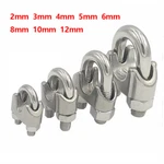 2/3/4/5/6/8-12mm Stainless Steel Wire Rope Grips Bulldog Clamp U Bolt Cable Cord. Fixed Price $31.07.